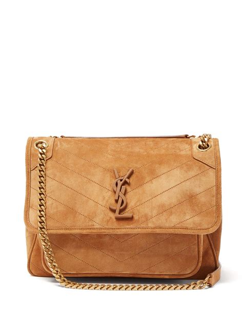 ysl suede grey|ysl medium shoulder bag.